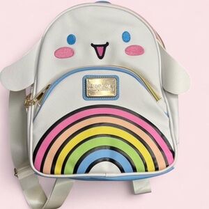 Hello Kitty White Backpack with Rainbow Design